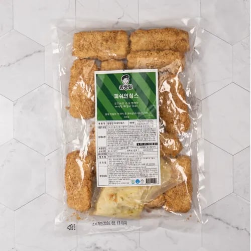 장병장 피쉬인칩스 720g 4봉 1박스 약 2.9kg