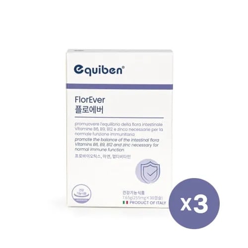 이큐벤 플로에버 255mg*30캡슐 x 3박스 3개월분 3개입