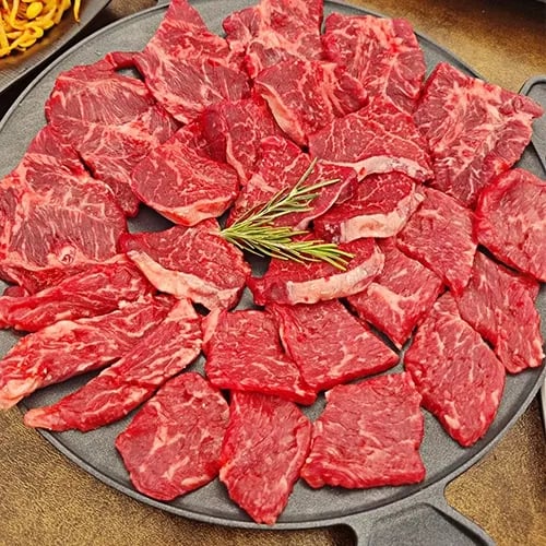 한우 암소 1등급 막구이 500g