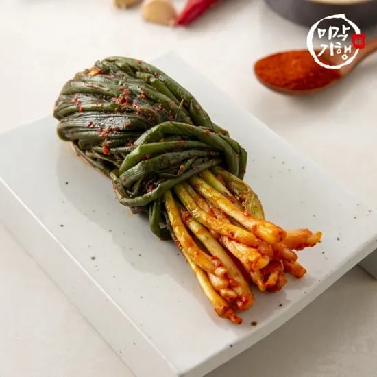 오름 HACCP 인증 맛있는 파김치 1kg (중국산/일반박스, 아이스박스 선택)