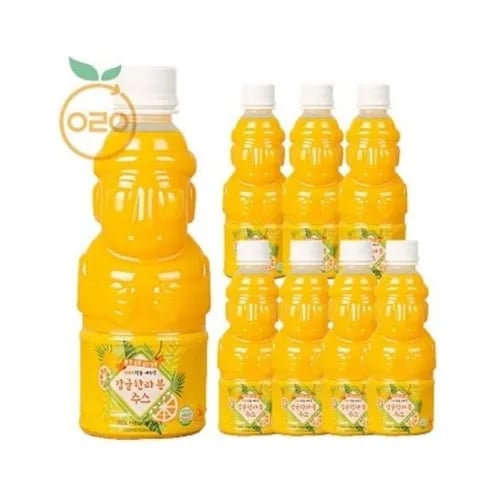 100% 착즙 제주향 한라봉 천혜향 주스 330ml x 8병 1박스
