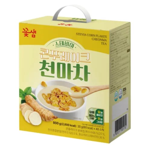스테비아 콘푸레이크 천마차 800g(20g*40스틱)*8개 X 1박스 (총320스틱) (무료배송)