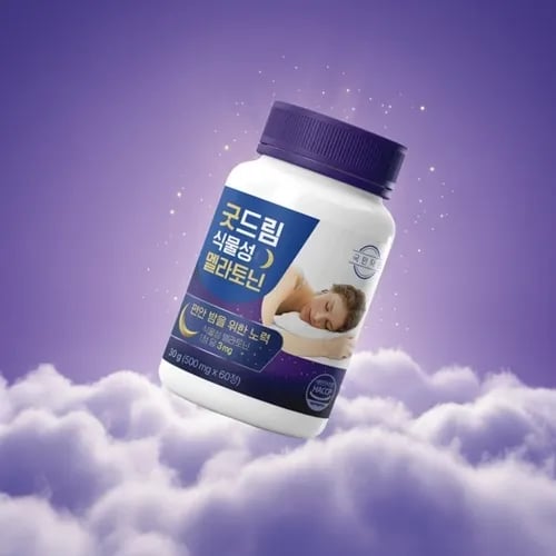 국민닥터 굿드림 식물성 멜라토닌 3mg 500mg*60정입
