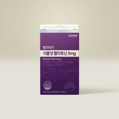 식물성 멜라토닌 3mg 멜라라인 600mg 30정