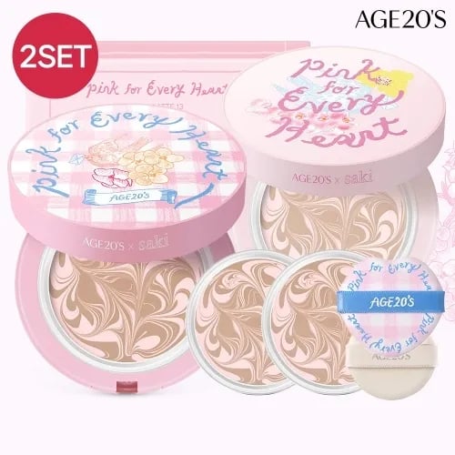 AGE20S 디오리진 에센스팩트 사키에디션 본품2개+리필2개+에어퍼프2개 (무료배송)