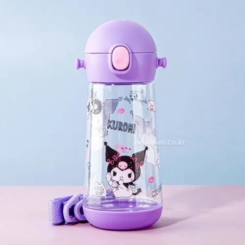 쿠로미 더보틀 원터치 어깨끈 트라이탄 물통 x 1개
