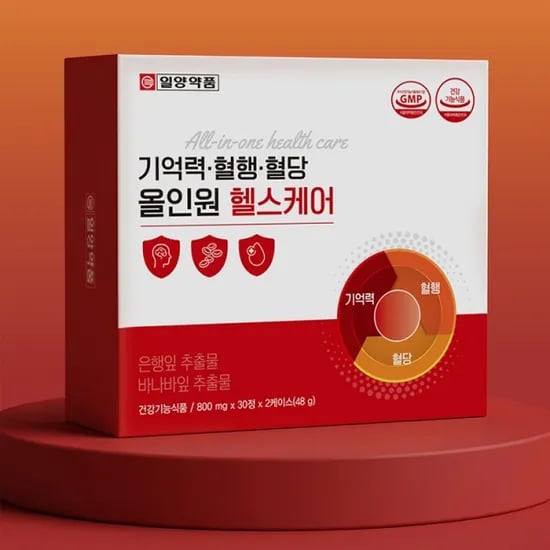 기억력·혈행·혈당 올인원 헬스케어 800mg x 60정 (무료배송)