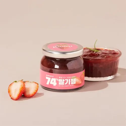 잼민트 74% 고함량 딸기잼 165g