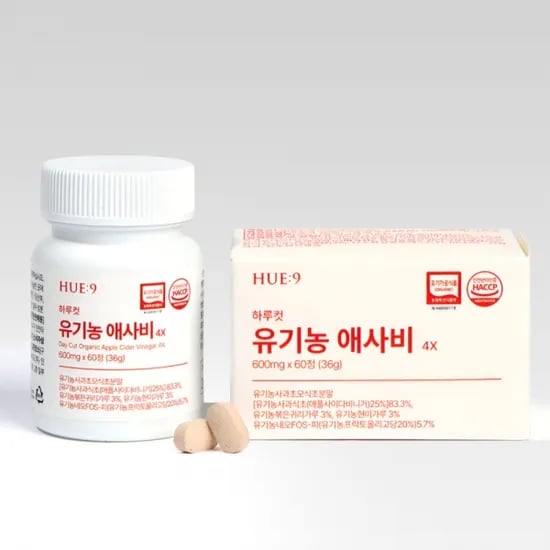 하루컷 유기농 애사비 정 600mg x 60정 (무료배송)