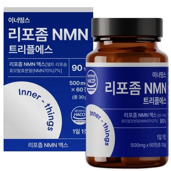 리포좀 NMN 트리플에스 500mg × 60정 (무료배송)
