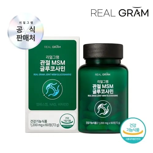 관절 고순도 MSM 글루코사민 비타민D 1,200mg 60정
