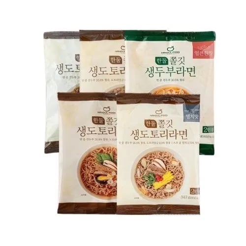 [한둘푸드] 쫄깃 생도토리라면/칼국수/비빔면 골라담기(8개이상구매가능) (무료배송)