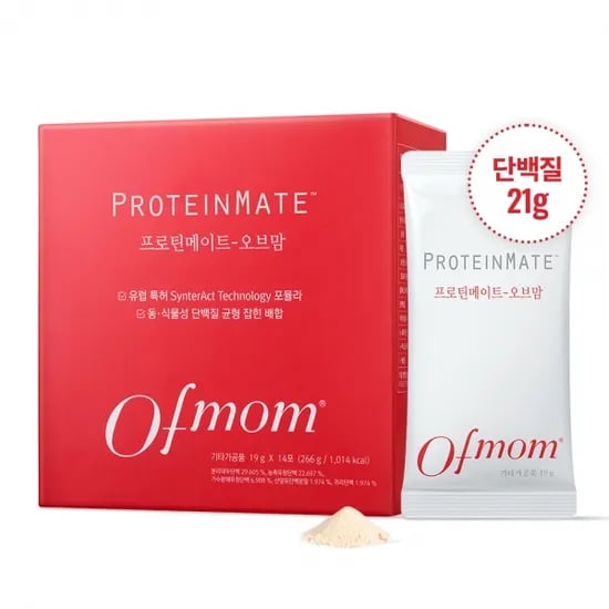 프로틴메이트 단백질 쉐이크 보충제 식사대용 곡물맛 19g*14포입(1박스/7일분) (무료배송)