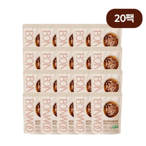 본우 동물복지 유기농 한우장조림 60g x 20팩 (1개당 895원) (무료배송)
