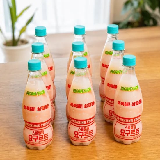 스파클링 요구르트 음료 400ml x 9개 (요구르트 스파클링 톡쏘는 상큼한 탄산음료) (무료배송)