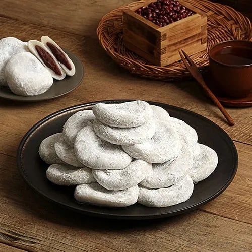 맛을담은세트2호 (콩쑥개떡32개입+옛날찹쌀떡30개입) (무료배송)