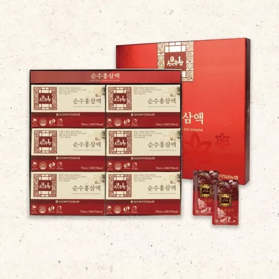 농협 6년근 순수 홍삼액 70ml*60포 x1박스
