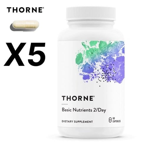 ThorneResearch basic nutrients 2-day 비타민 60캡슐 5통 (74,500원/무료)