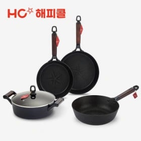 해피콜 누아르 레드라벨 IH 프라이팬 5종세트 (84,000원/무료)