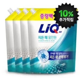 리큐 찌든때 올인원 1.8L+200ml x 4개 (13,300원/무료)