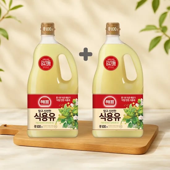 사조해표 콩기름 1.5리티 x 2개 (8,970원/무료)