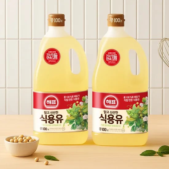 해표 콩기름 1.5L x 4개 (15,800원/무료)