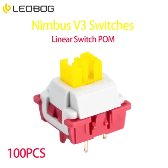 코인딜) LEOBOG Nimbus V3 선형 스위치 황축 100PCS  (14,677원/무료)
