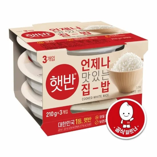 CJ 둥근 햇반 210G*3 [1+1] (4,190원/3,000원)