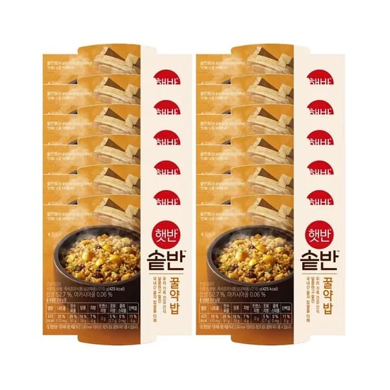 CJ 햇반 솥반 꿀약밥 210g x 12개