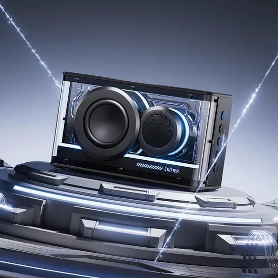 EDIFIER QD25 데스크탑 투명 블루투스 스피커