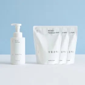 생활공작소 핸드워시 본품 500ML 리필 400ML 3개