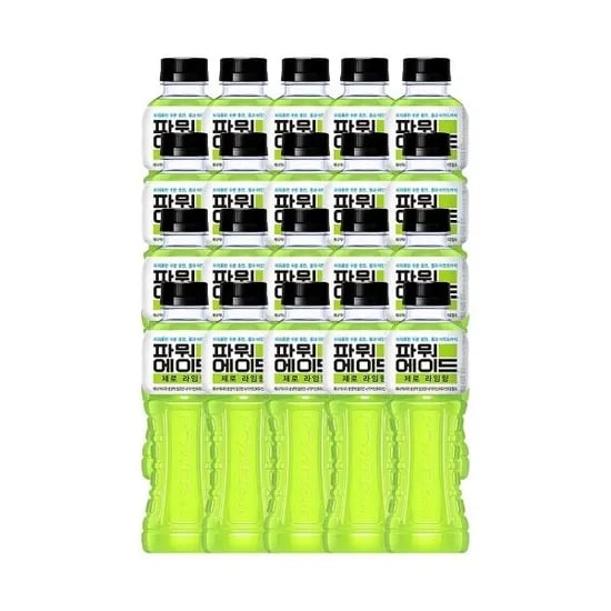 파워에이드 제로 라임향 600ml 20개
