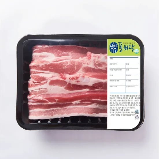 한돈 냉장 삼겹살 1.2kg 이상
