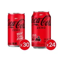 코카콜라 제로 350ml 24입 코카콜라 제로 190ml 30입
