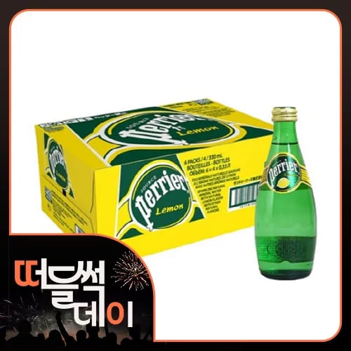 레몬 탄산수 유리병 330ml 24개