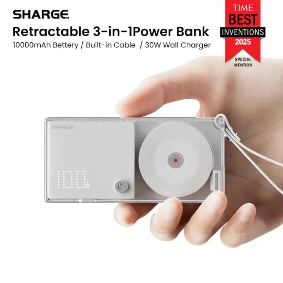 SHARGE 3-in-1 케이블내장 보조배터리
