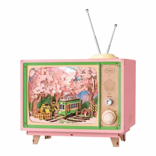 로보타임 롤라이프 3D 나무 퍼즐 뮤직 박스