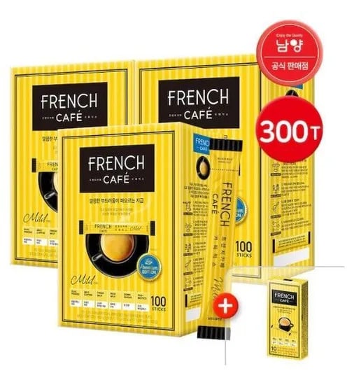 프렌치카페 카페믹스 300T 스틱커피 10T 증정