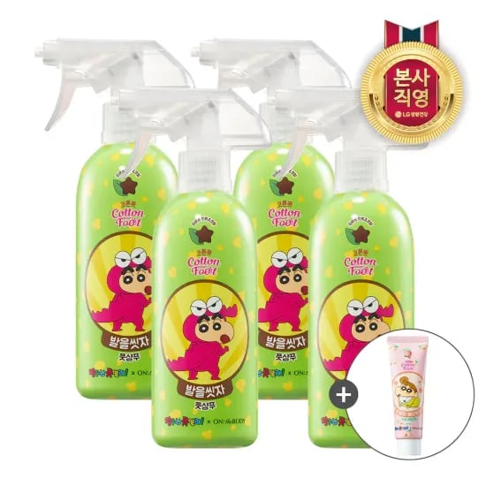 코튼풋 풋샴푸 초코민트 385ml x 4개