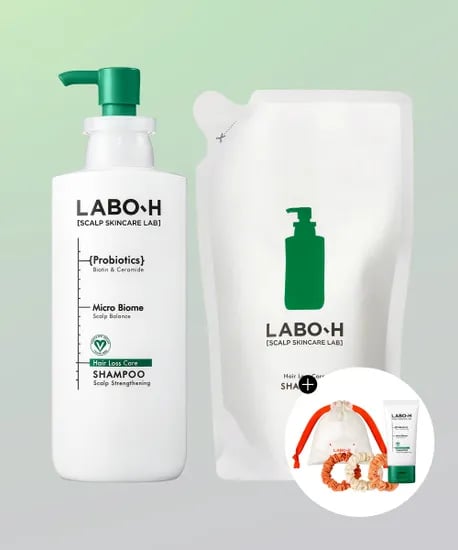 라보에이치 두피강화 샴푸 400ml 2개 본품 리필