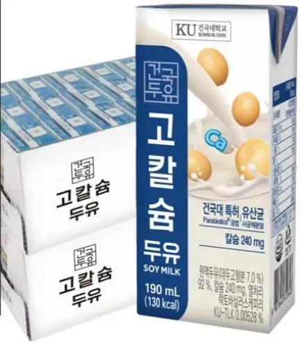건국대학교 고칼슘 두유 190ml 48개