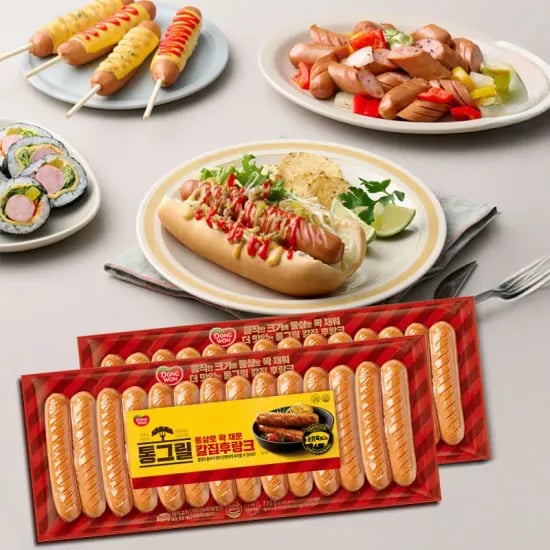 동원 통그릴 칼집후랑크 770g 2개