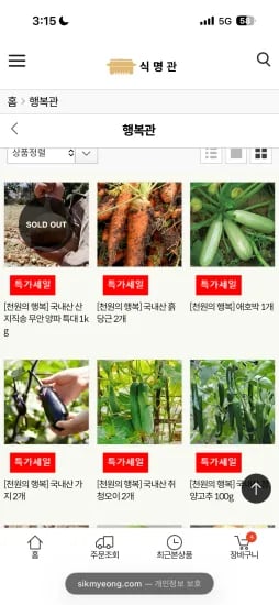 채소 김치 외 다양
