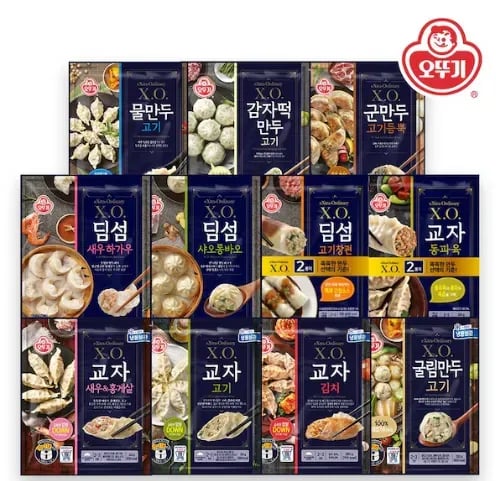 XO만두 11종 4봉+4봉 골라담기 (24,875원/무료)