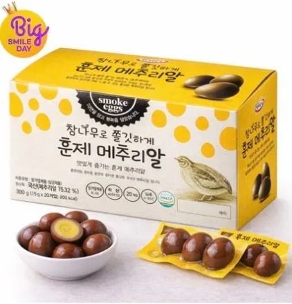 참나무로 쫄깃하게 훈제 메추리알 15g 20개입 (12,540원/무료)