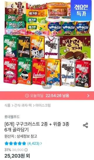 구구크러스트 2종 위즐 3종 6개