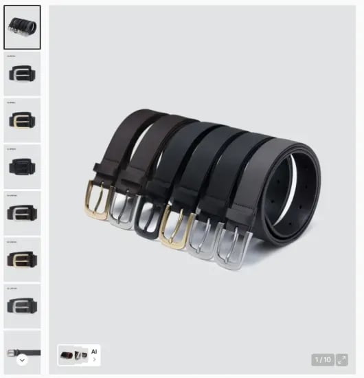 무탠다드 사피아노 신세틱 레더 벨트 30mm (10,190원/무료)