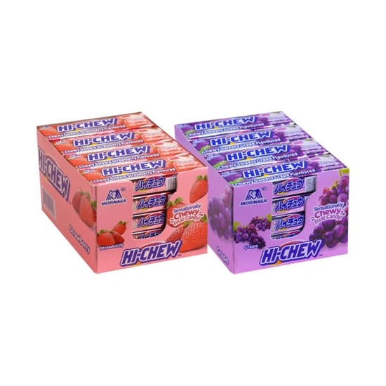 모리나가 하이츄 딸기/포도 2종 35g x 20개입 ( 12,800원 / 무료 배송 )