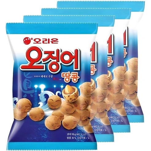 오징어 땅콩 98g 4개 (3,980원/무배)