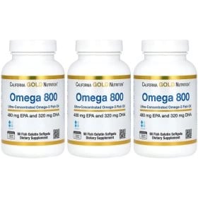 3개X 오메가3 800 피쉬오일 EPA/DHA 80% 90정 해외직구 < 73,280원   / 무료 배송 >